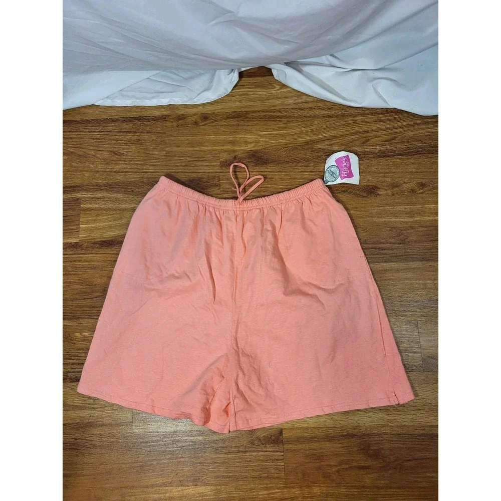 Vtge NWT 2000 Orange Size XL Pull On Cotton Shorts Light Coral